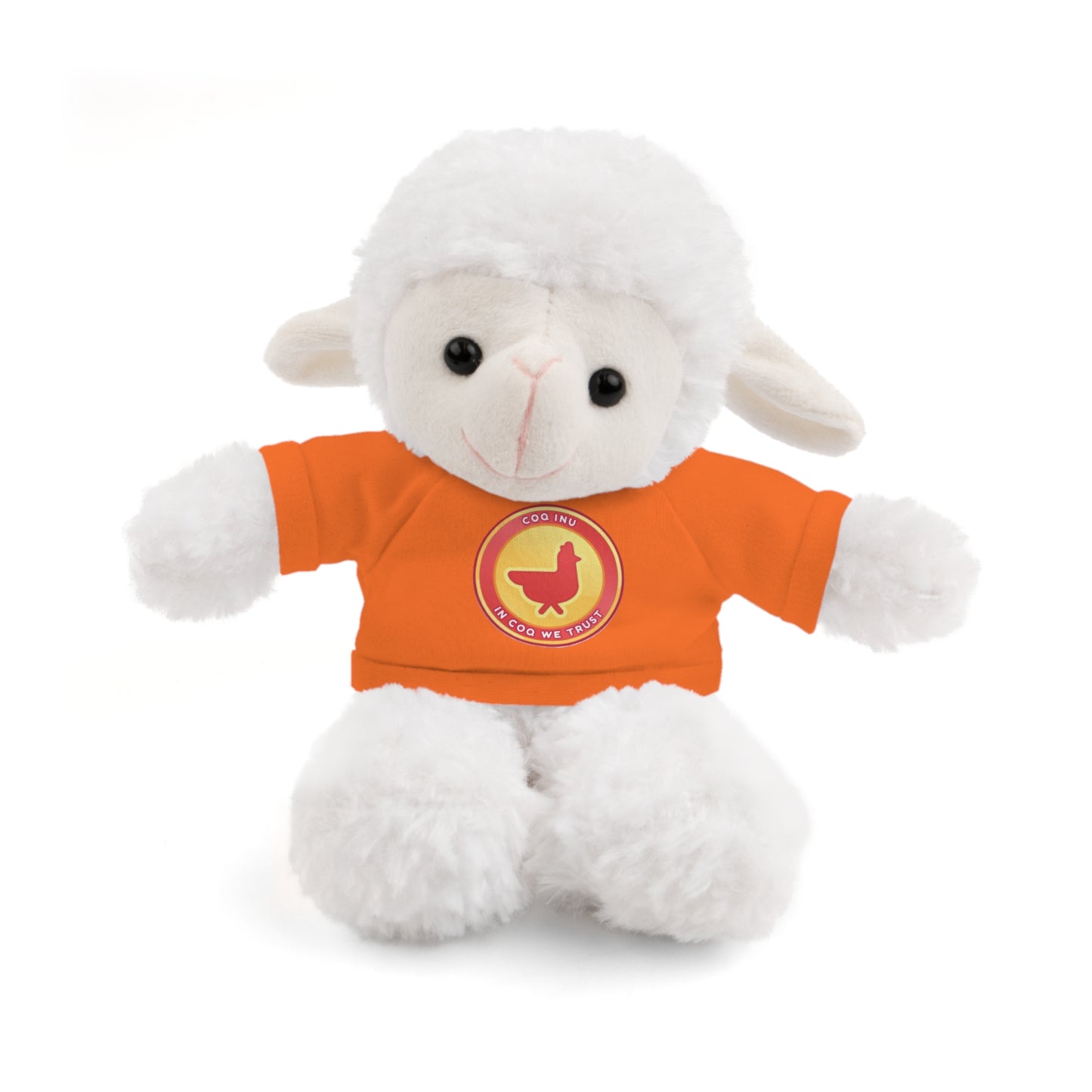 Stuffed Animals with Tee COQ INU Coin Logo print by Nifty