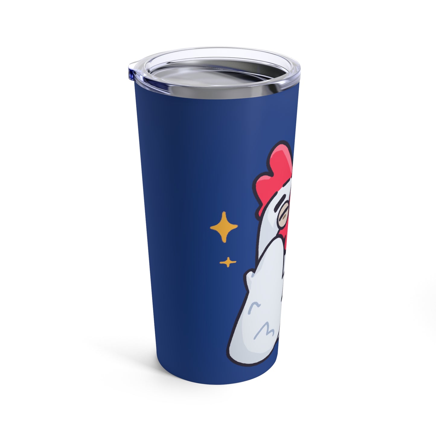 Tumbler 20oz COQ INU (0x420 Shop) on Navy Background #Feels Good Head by Gravy