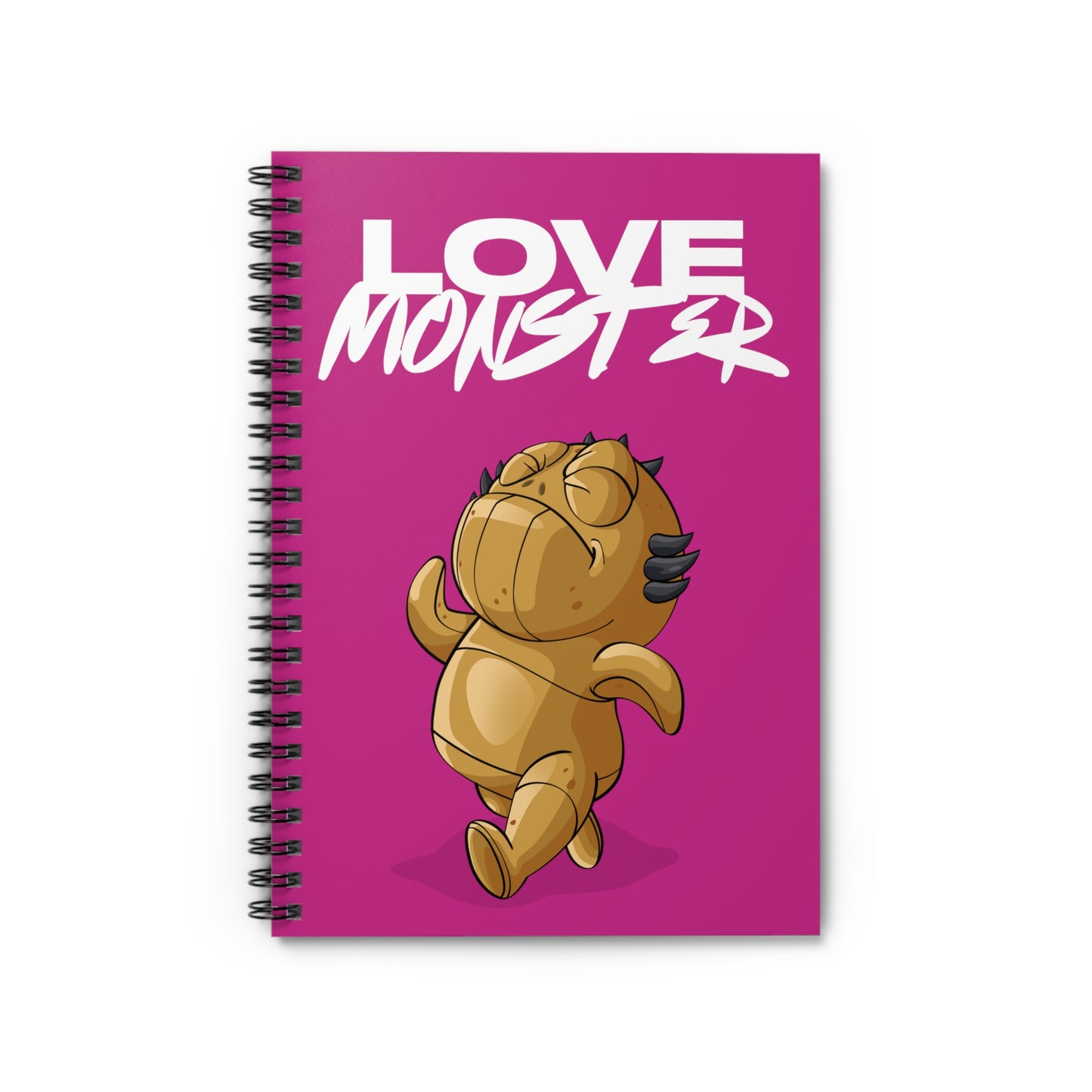 Spiral Notebook - Ruled Line Love Monster Patrick White Logo Text