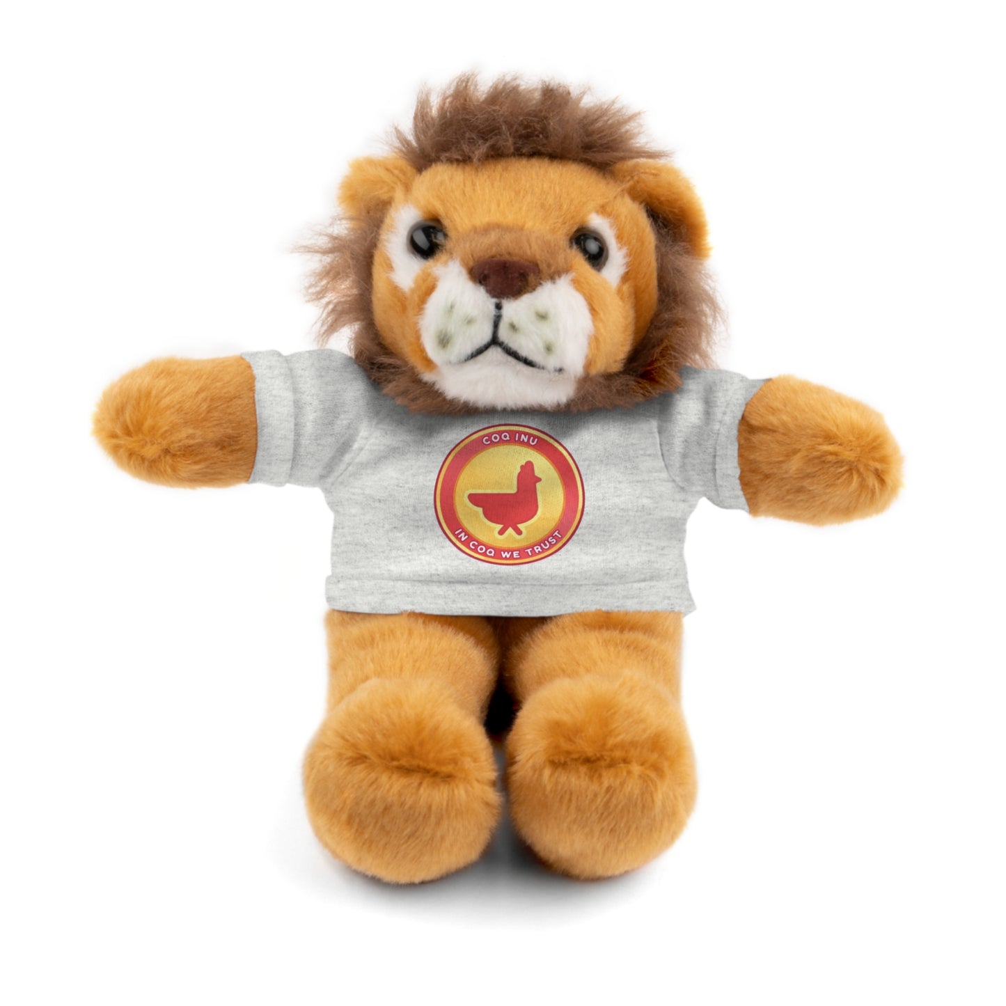 Stuffed Animals with Tee COQ INU Coin Logo print by Nifty