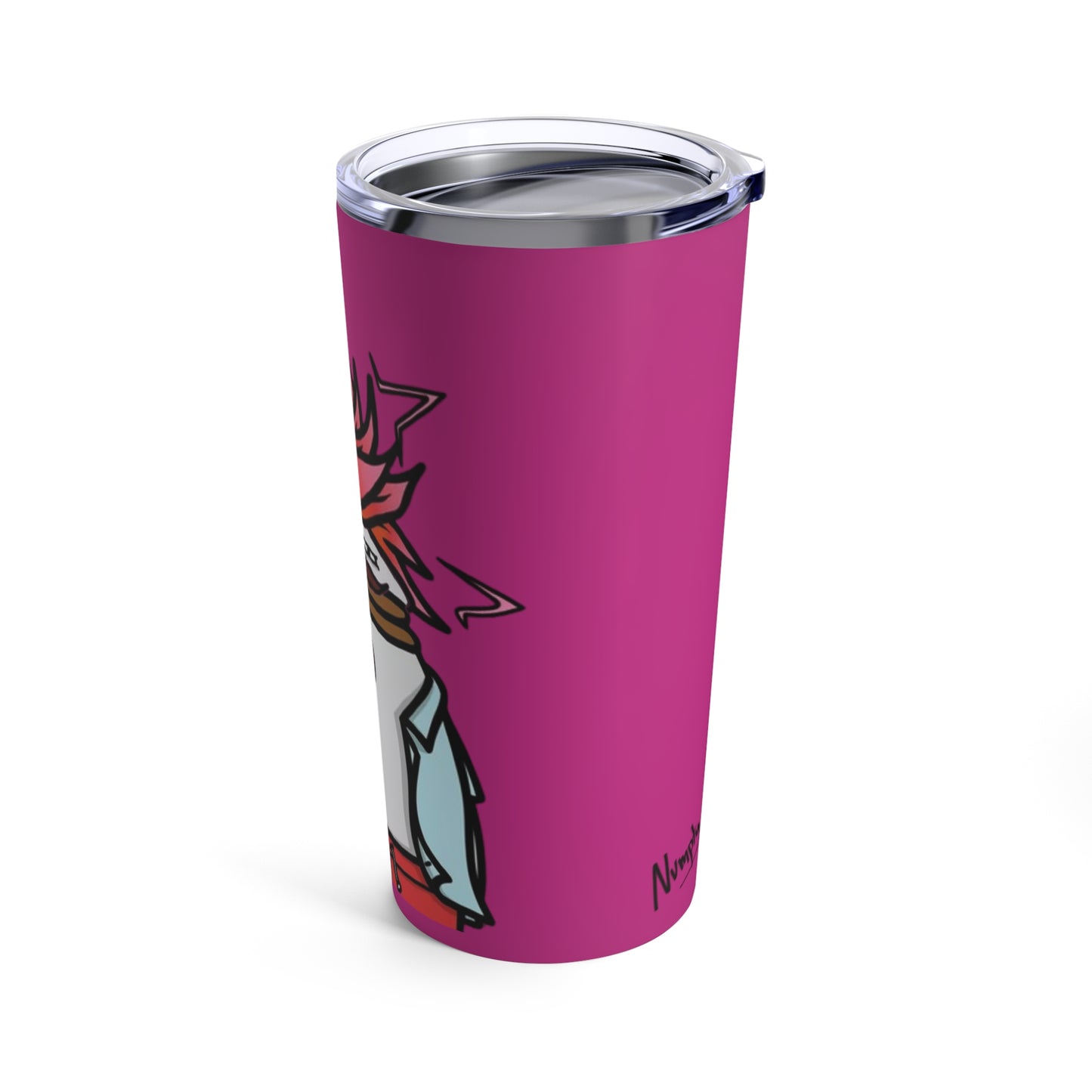 Pepe Portraits Tumbler 20oz COQ INU (0x420 Shop) on HOT Pink Background #2720 By Numpty