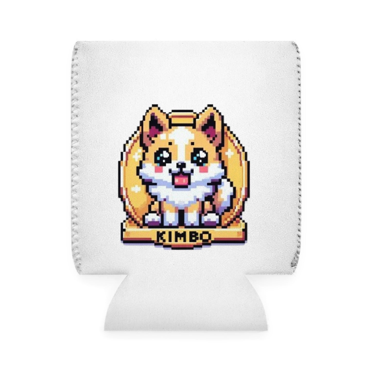 KIMBO White Can Cooler Sleeve COQ INU 0x420 #KIMBO Gold By Nifty