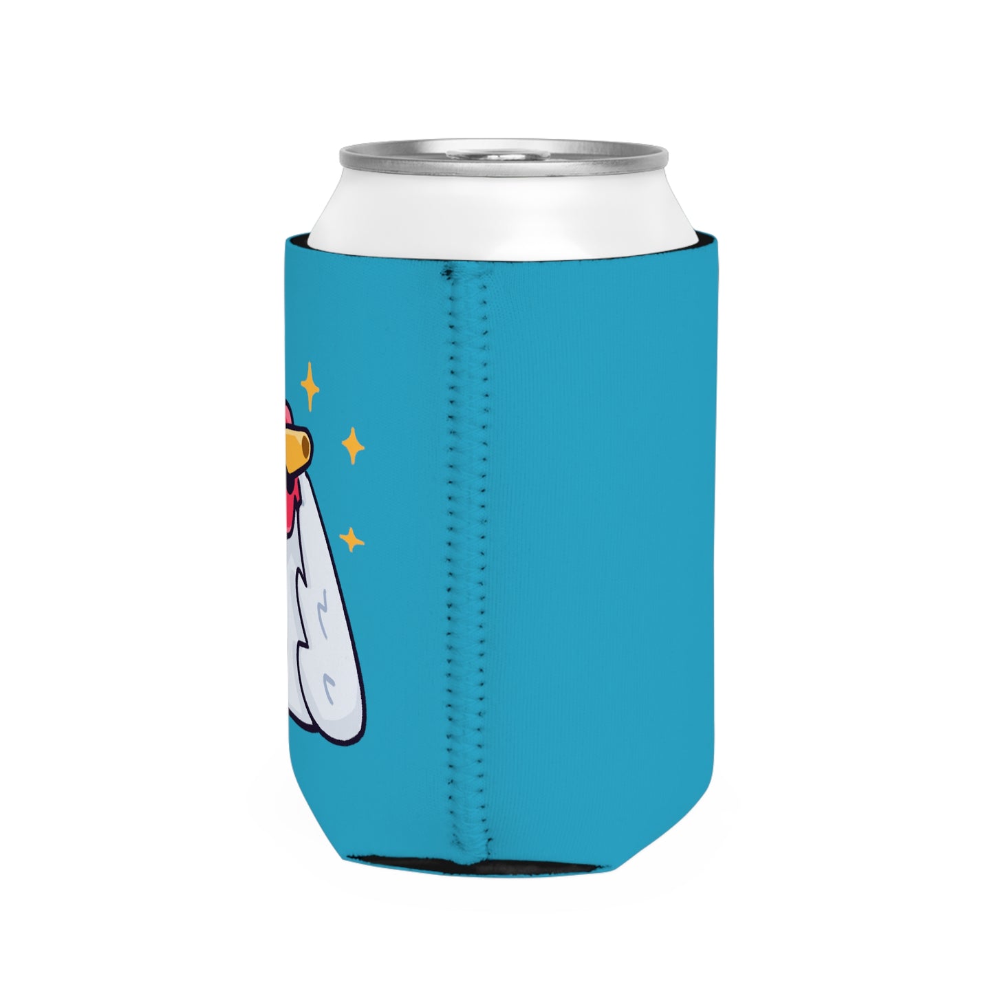 Turquoise Can Cooler Sleeve COQ INU 0x420 #Feels Good by Gravy