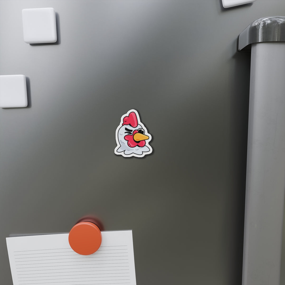 Fan Art COQ Head Magnet by Gravy, Funny Chicken (Chikn)