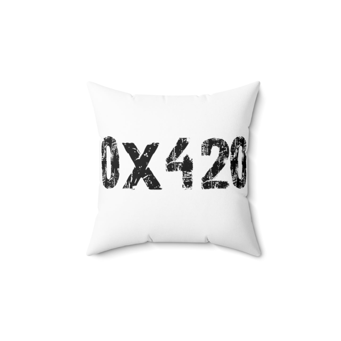 Black Spun Polyester Square Pillow Fan Art by Nifty