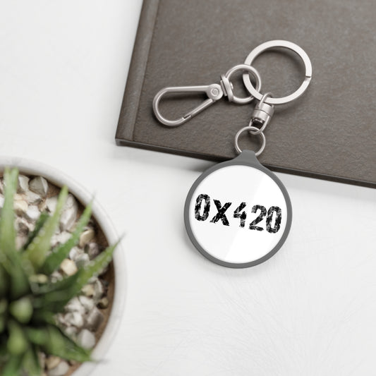 Keyring Tag COQ INU 0x420 Black Text by Nifty