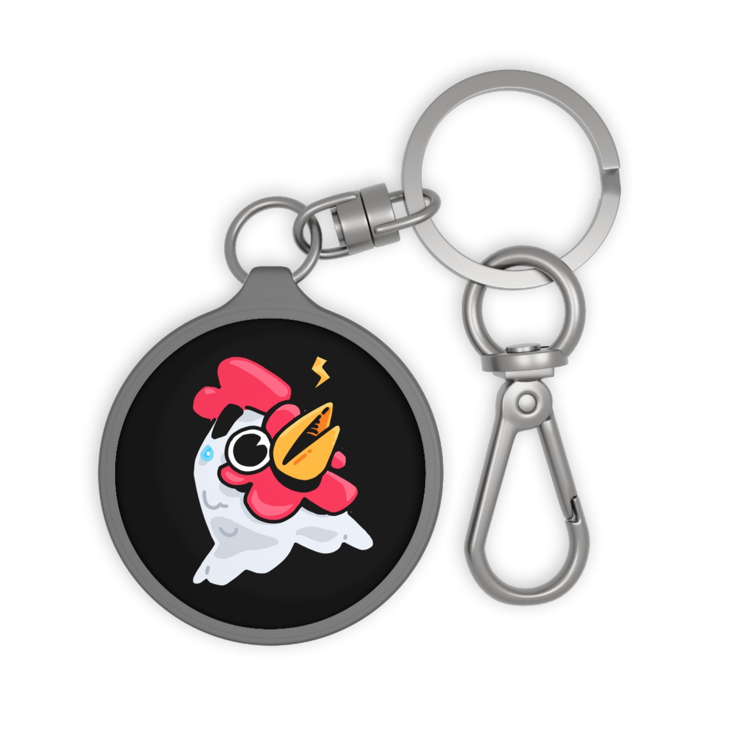 Keyring Tag COQ INU 0x420 Black back ground COQ Alarmed by Gravy