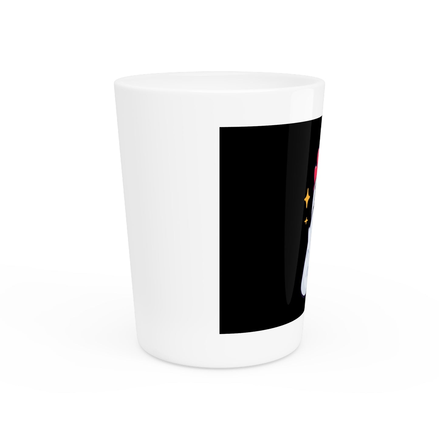 Shot Glass on Black (0x420 COQ INU Store) #Feels Good By Gravy