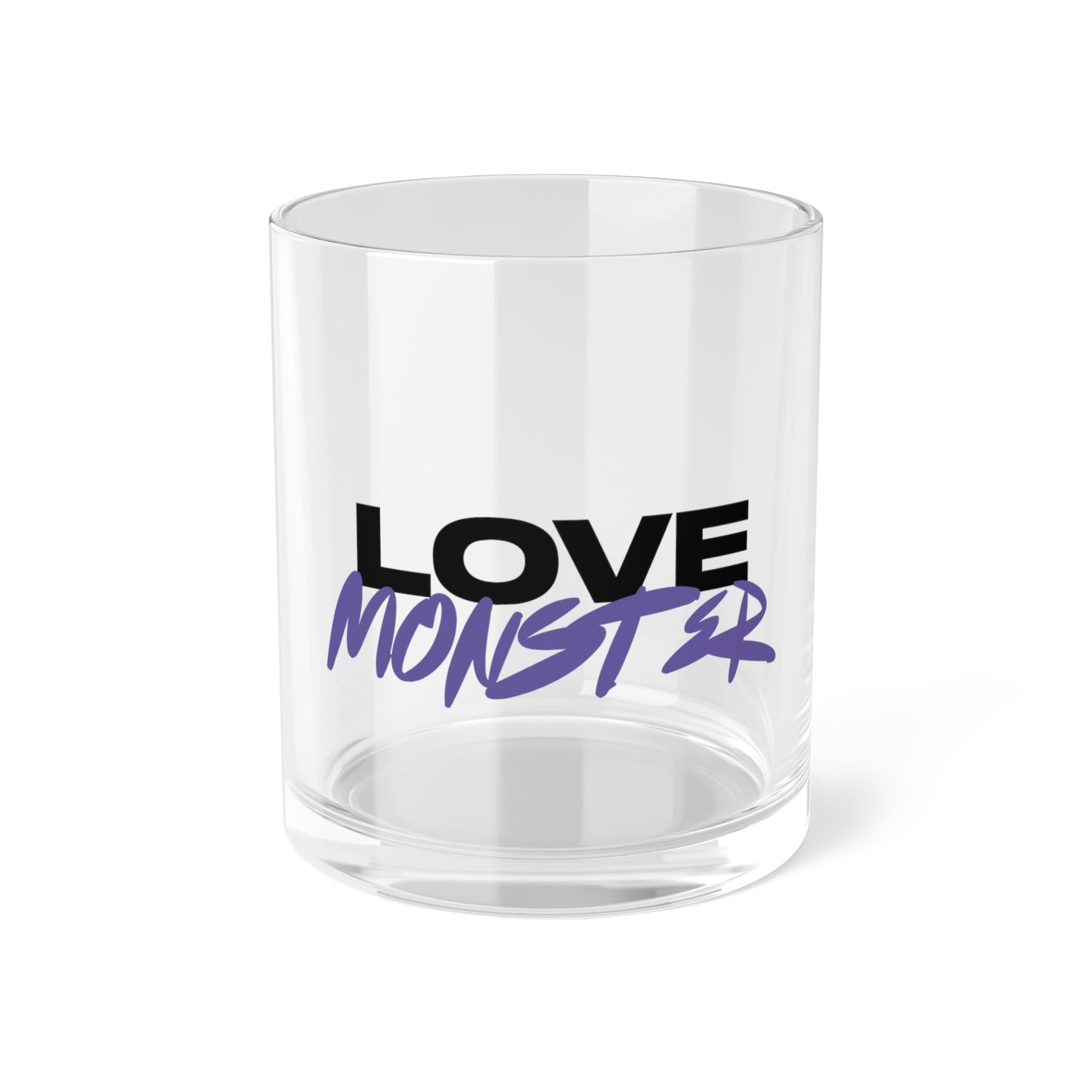 Love Monster Bar Glass Logo Text