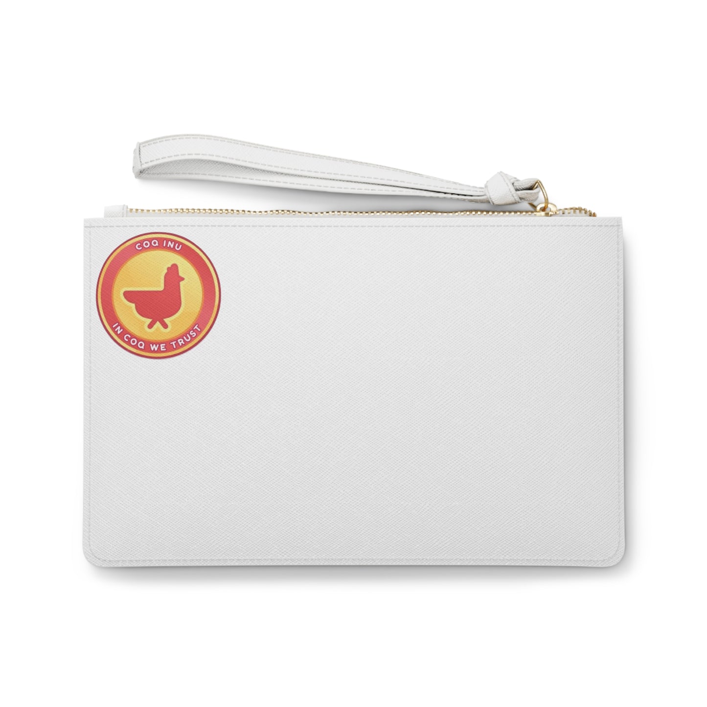 Gravy Fan Art Clutch Bag on White Bag COQ Whistle Head with COQ INU Logo (0x420 INU Shop)