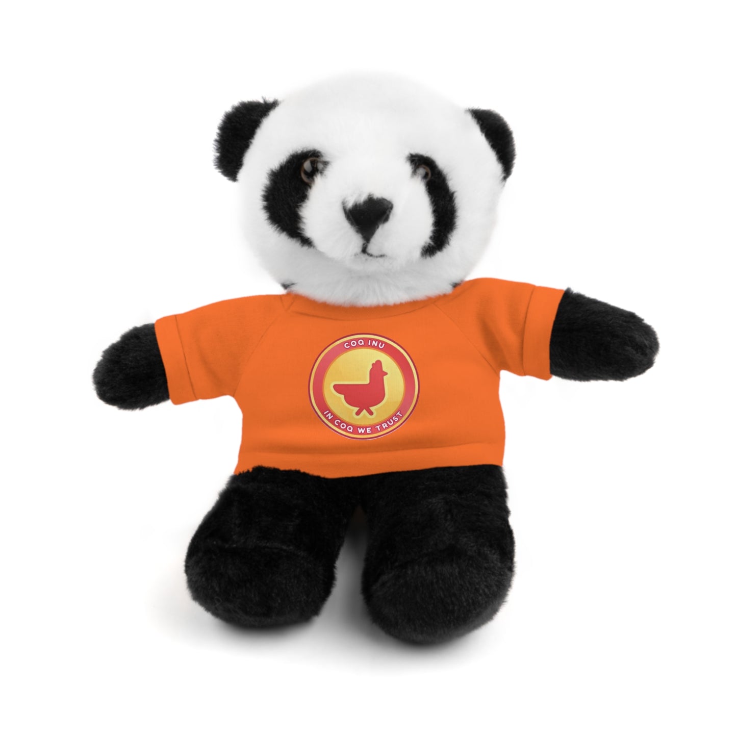 Stuffed Animals with Tee COQ INU Coin Logo print by Nifty