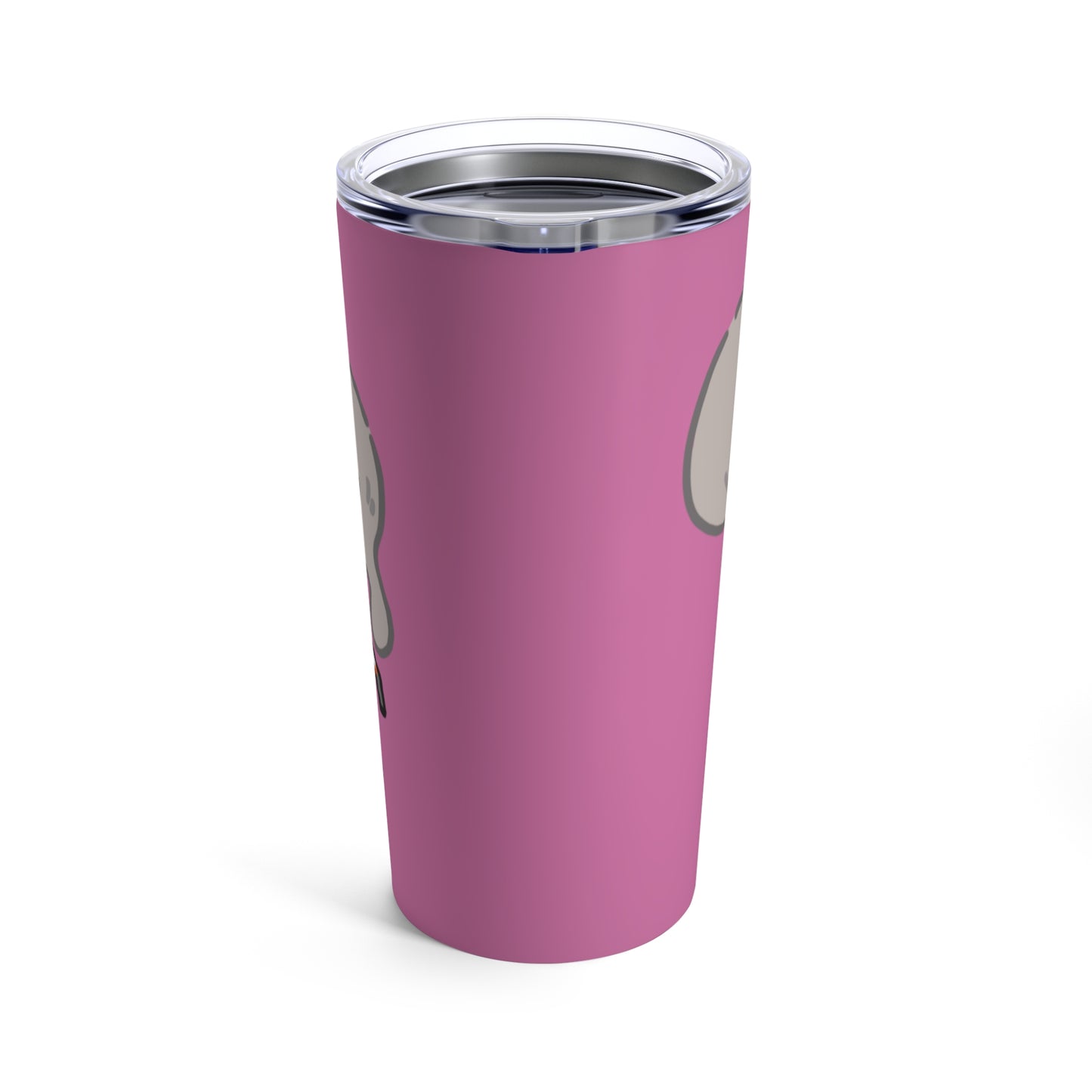 Gravy Fan Art Tumbler 20oz COQ Smokers Head (0x420 Shop) on Pink Background