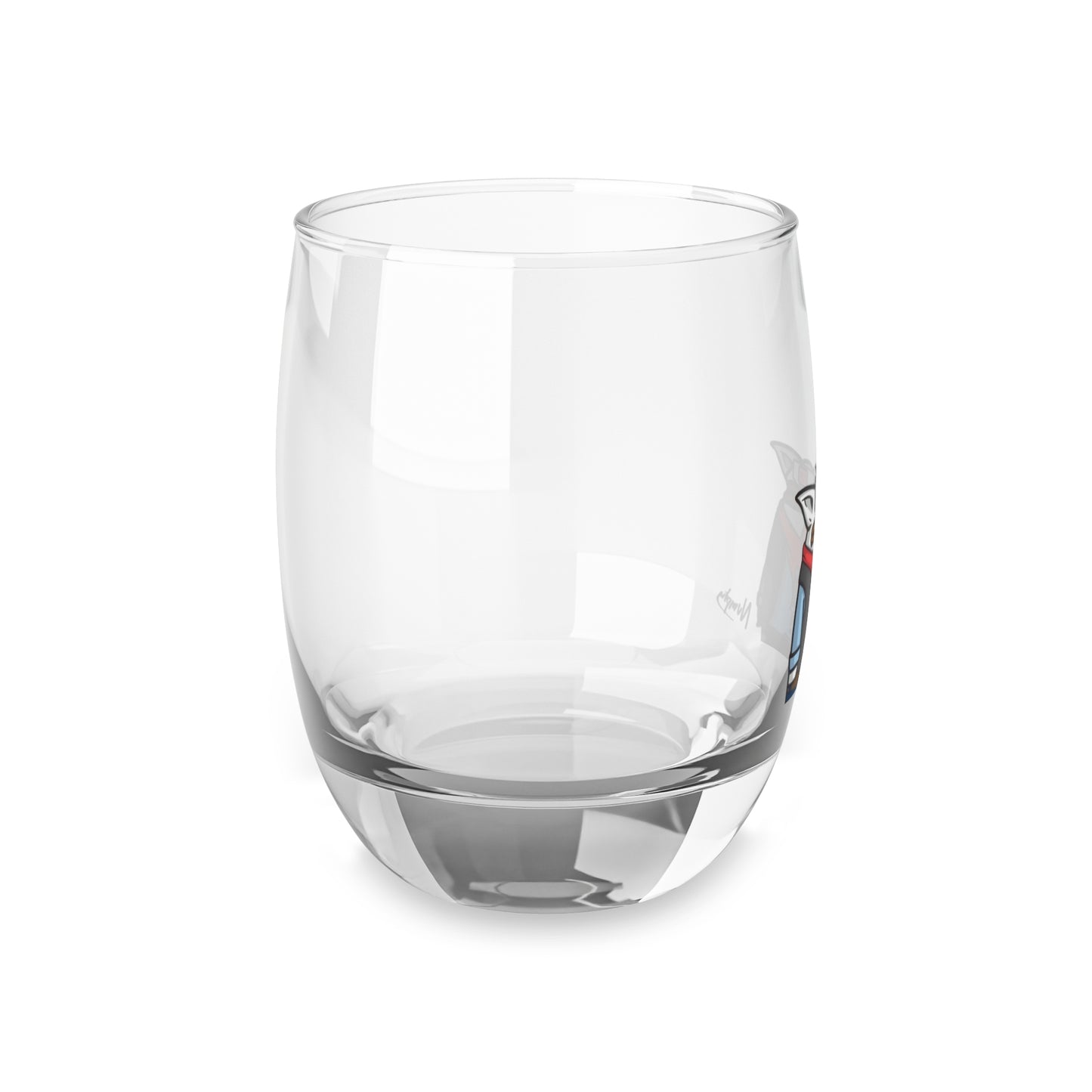 Pepe Portraits Whiskey Glass COQ INU with Black Text Signature by Numpty (0x420 INU Shop) # 69 Accessory