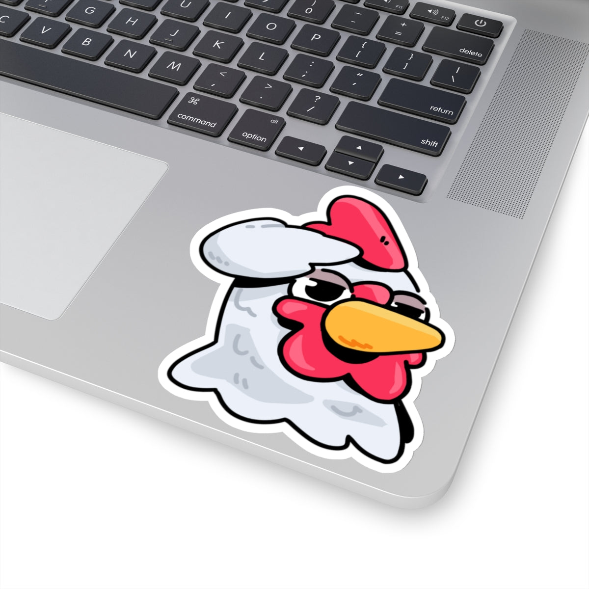 Gravy Fan Art COQ Head Sticker Salute, Funny Chicken (Chikn)