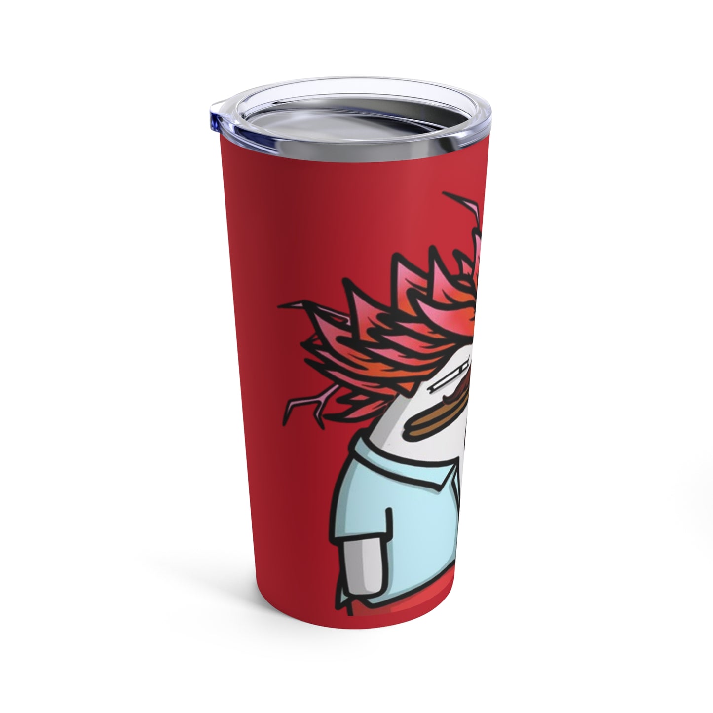 Pepe Portraits Tumbler 20oz COQ INU (0x420 Shop) on Red Background #2720 By Numpty