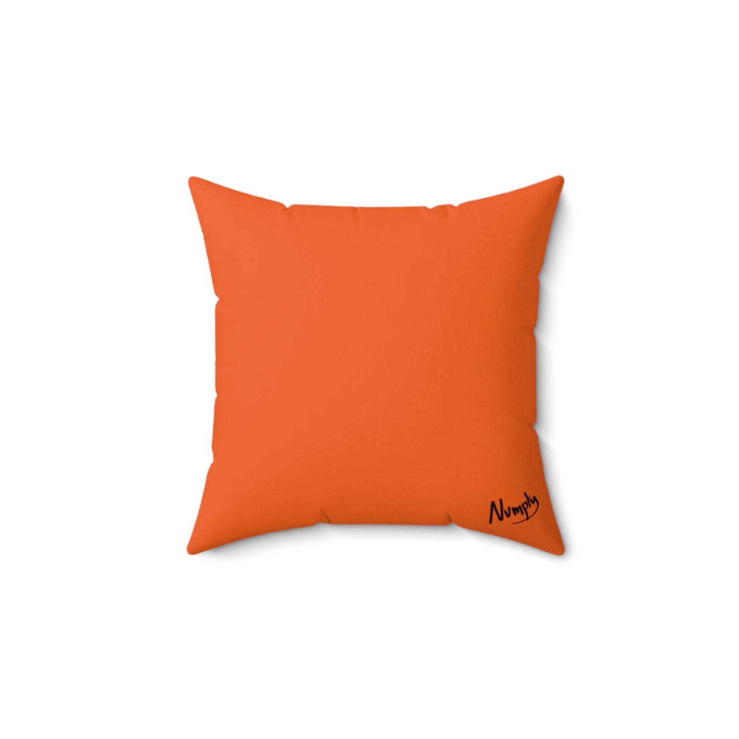 Orange Spun Polyester Square Pillow Pepe Portraits signature by Numpty (COQ INU 0x420) #2720