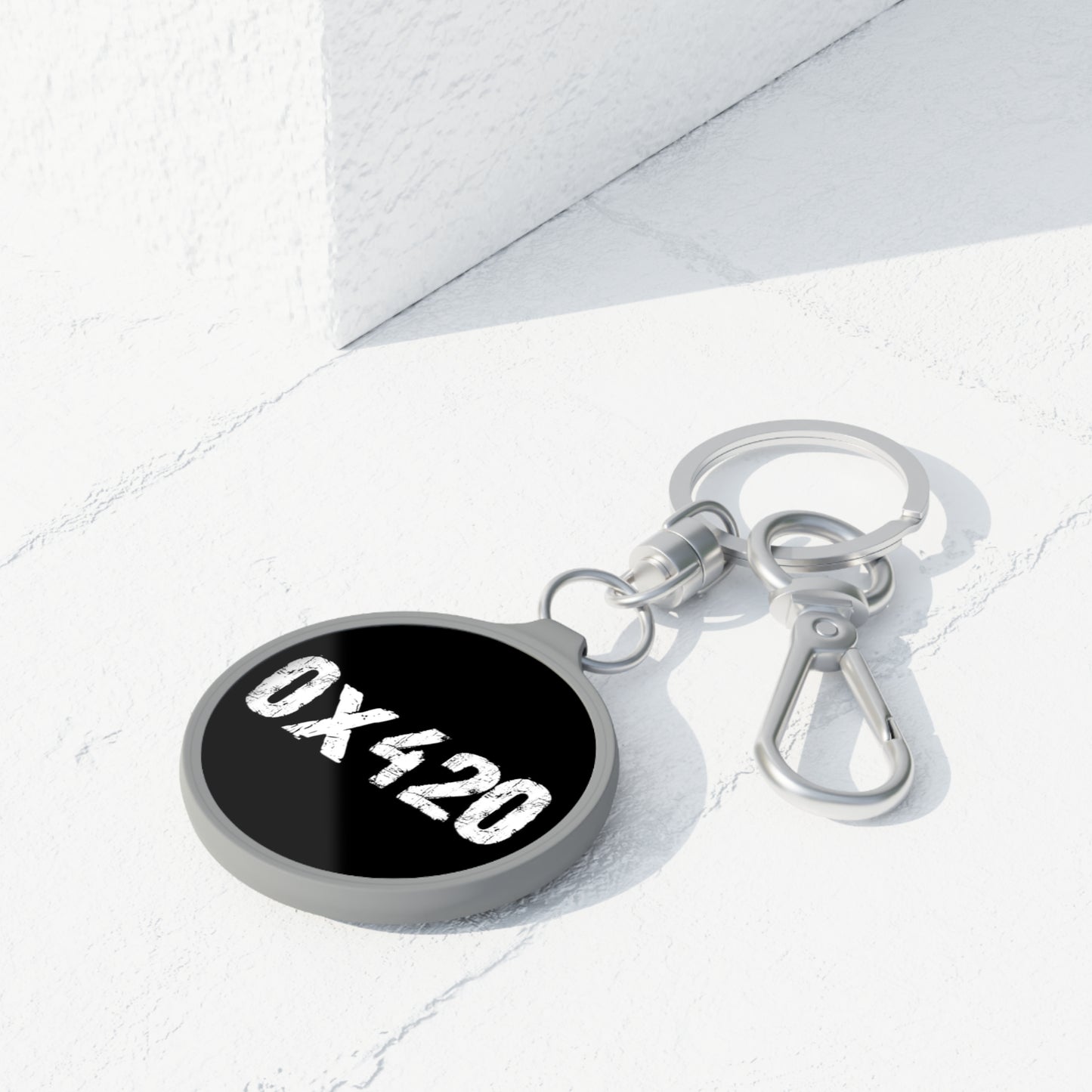 Keyring Tag COQ INU 0x420 White Text by Nifty