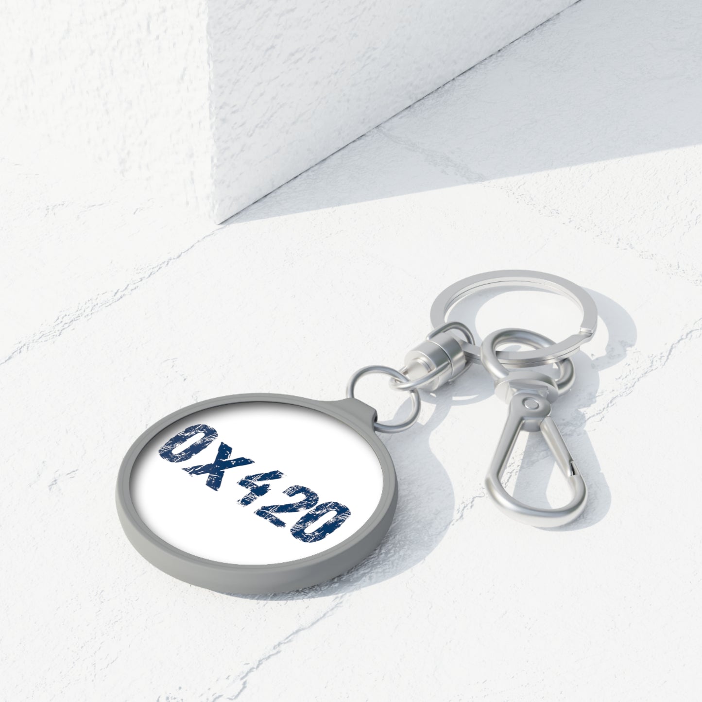 Keyring Tag COQ INU 0x420 Navy Text by Nifty