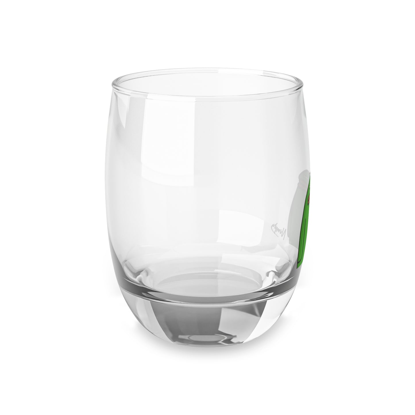 Pepe Portraits Whiskey Glass COQ INU with Black Text Signature by Numpty (0x420 INU Shop) #14 by Numpty