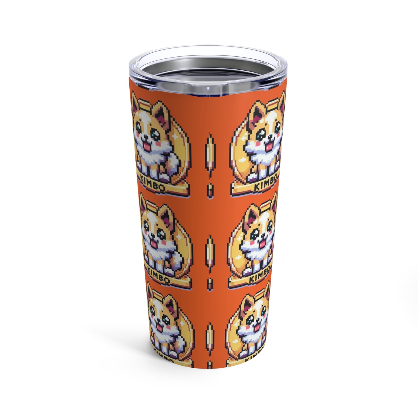 KIMBO Tumbler 20oz COQ INU (0x420 Shop) on Orange Background #KIMBO Gold By Nifty