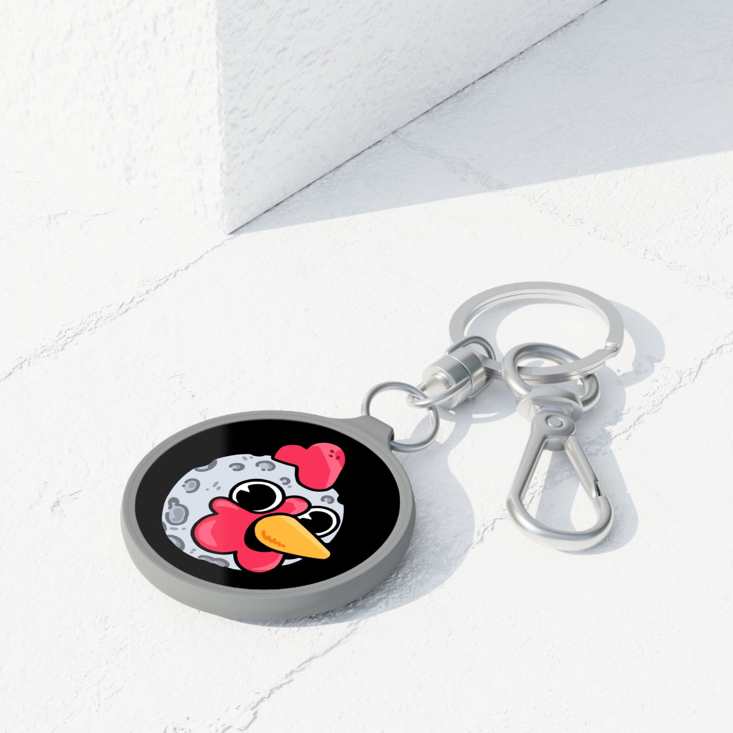 Keyring Tag COQ INU 0x420 Black back ground COQ Moon by Gravy