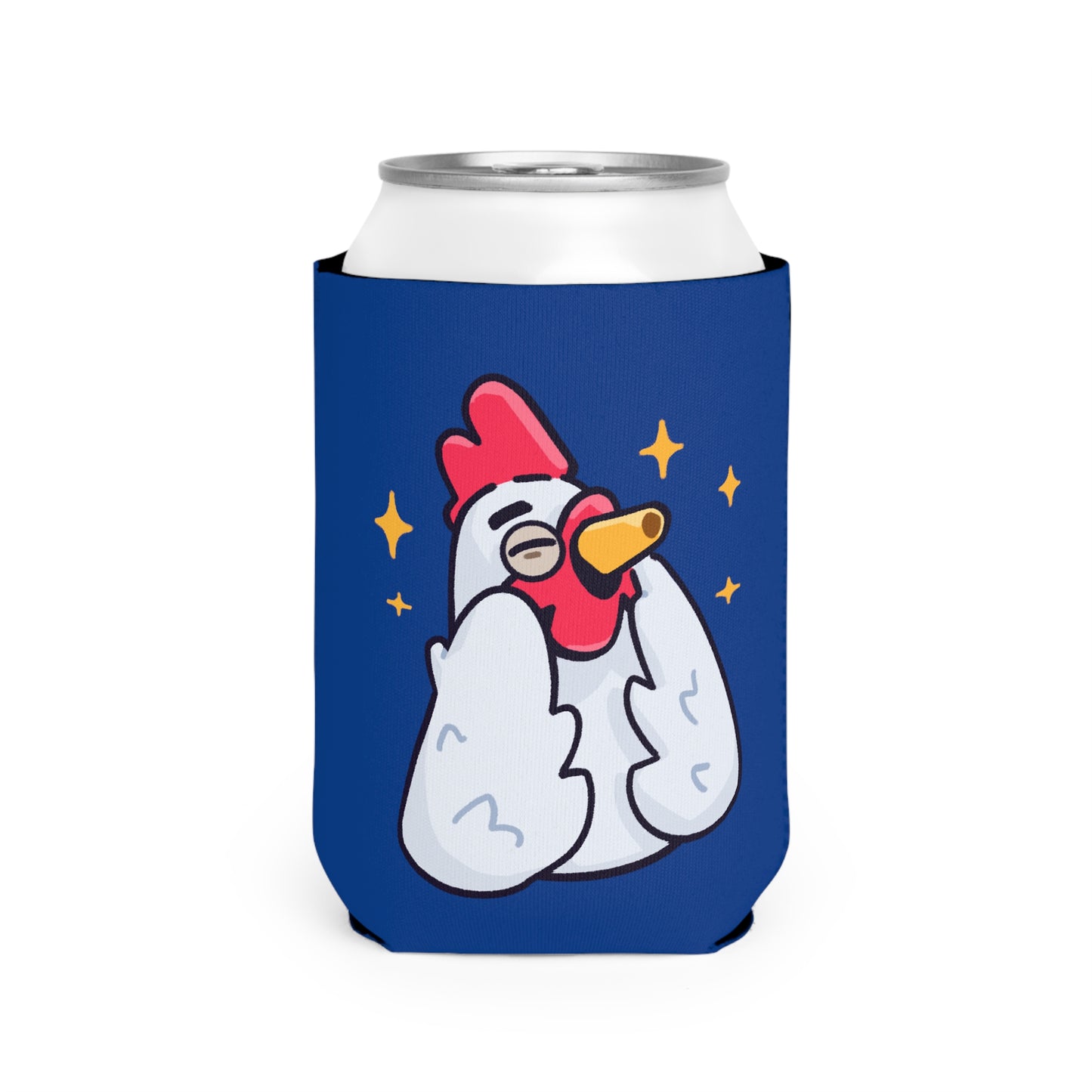 Navy Can Cooler Sleeve COQ INU 0x420 #Feels Good by Gravy