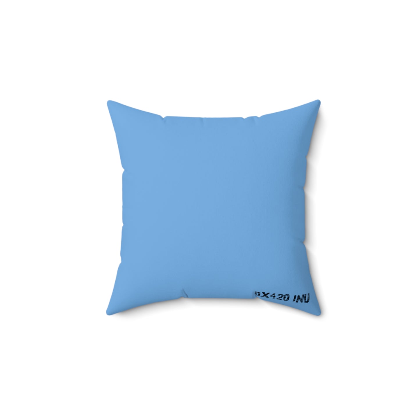 KIMBO Light Blue Spun Polyester Square Pillow 0x420 INU signature (COQ INU 0x420) #KIMBO Blue By Nifty