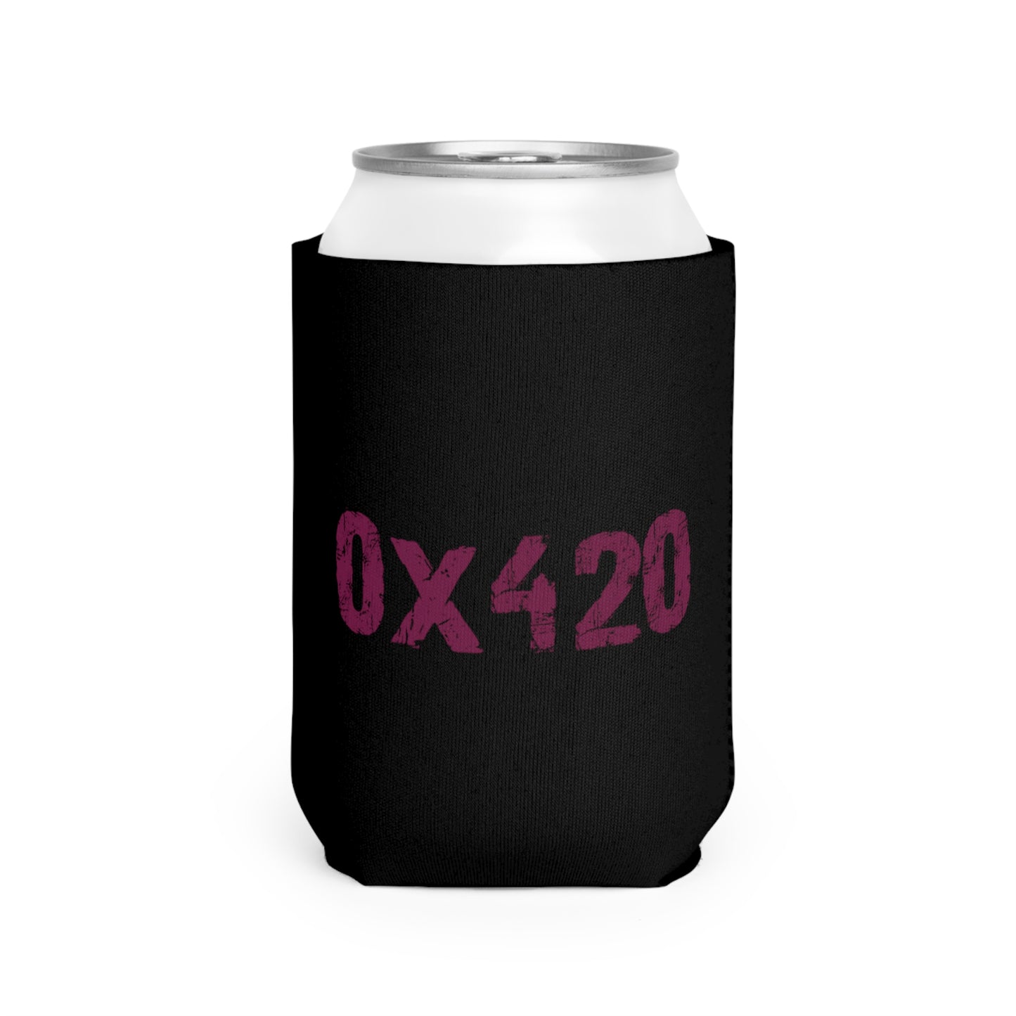 Can Cooler Sleeve Fan Art COQ INU Purple Text by Nifty