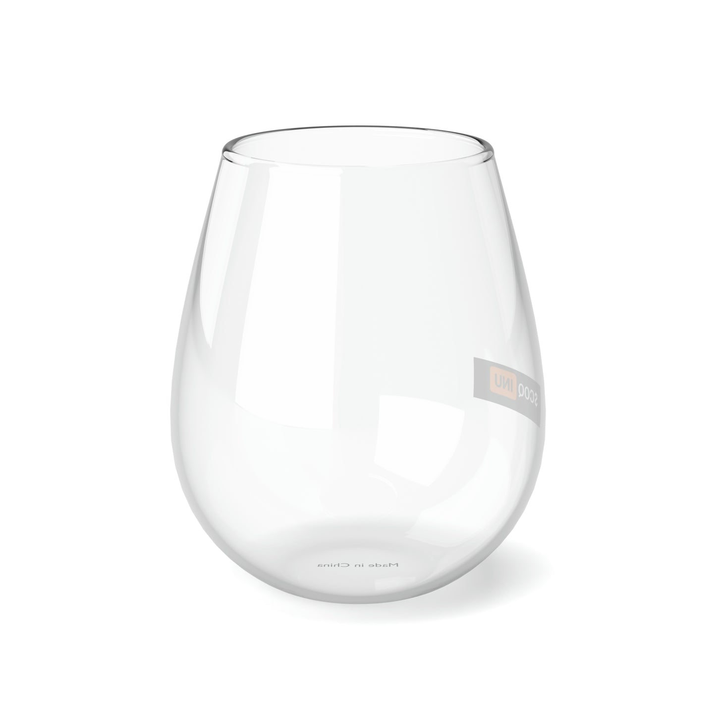 Nifty Fan Art Branded COQ INU Stemless Wine Glass, 11.75oz