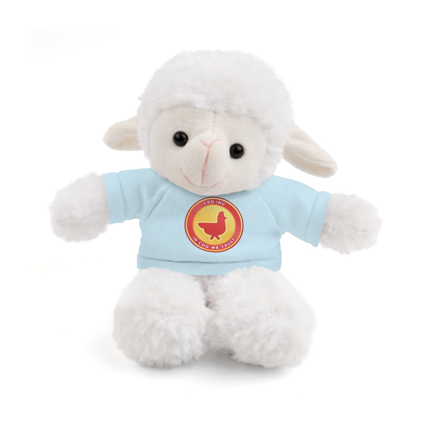 Stuffed Animals with Tee COQ INU Coin Logo print by Nifty