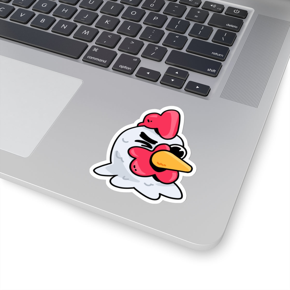 Gravy Fan Art COQ Head Wink Sticker, Funny Chicken (Chikn)