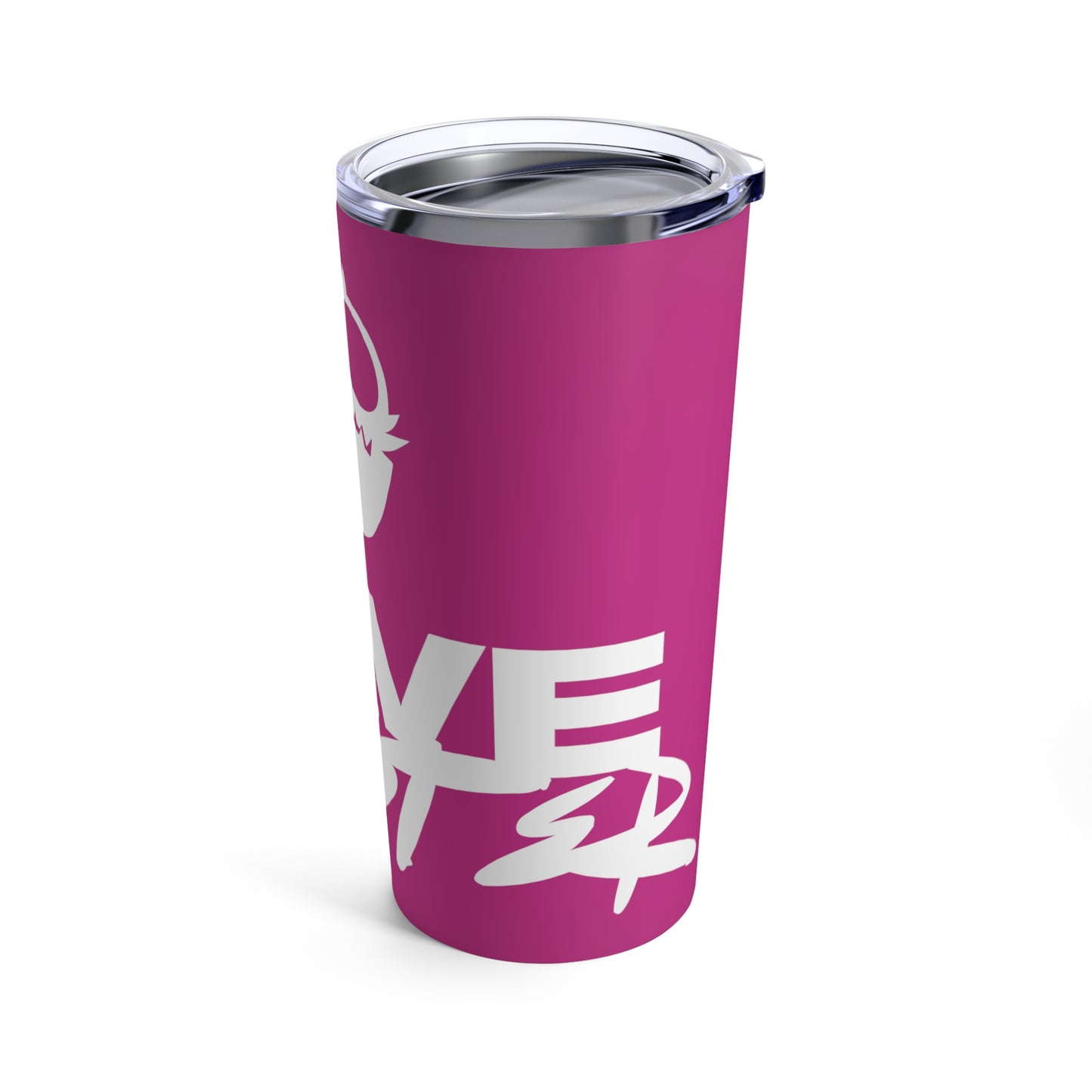 Love Monster Tumbler 20oz COQ White Text & White Monster Logo