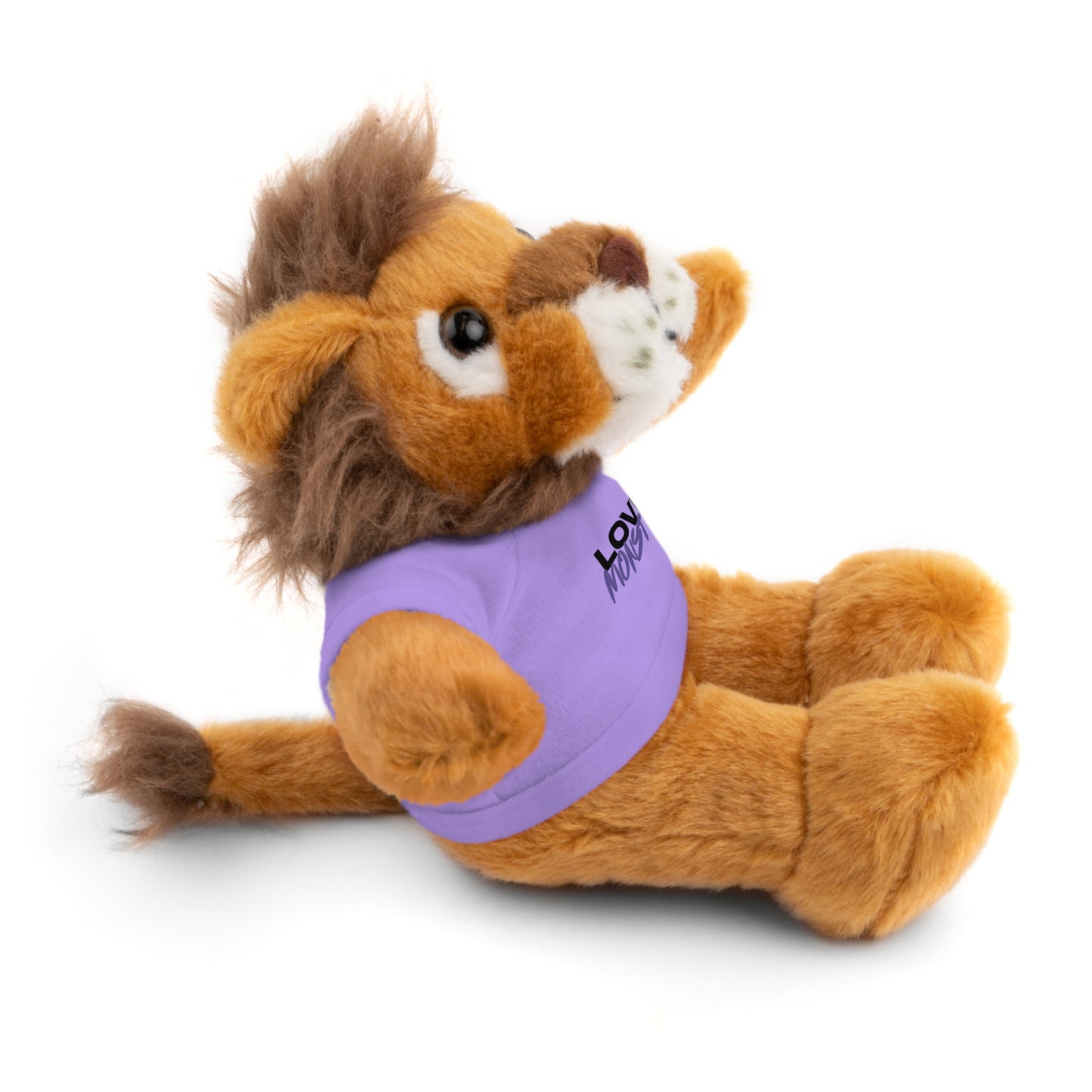 Love Monster Black & Purple Text Logo,  Stuffed Animals Teddy Bears