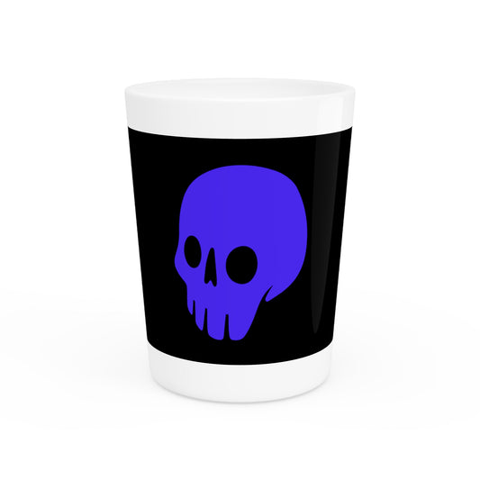 Madskullz Purple Skull Logo Shot Glass on Black (0x420 COQ INU Store)