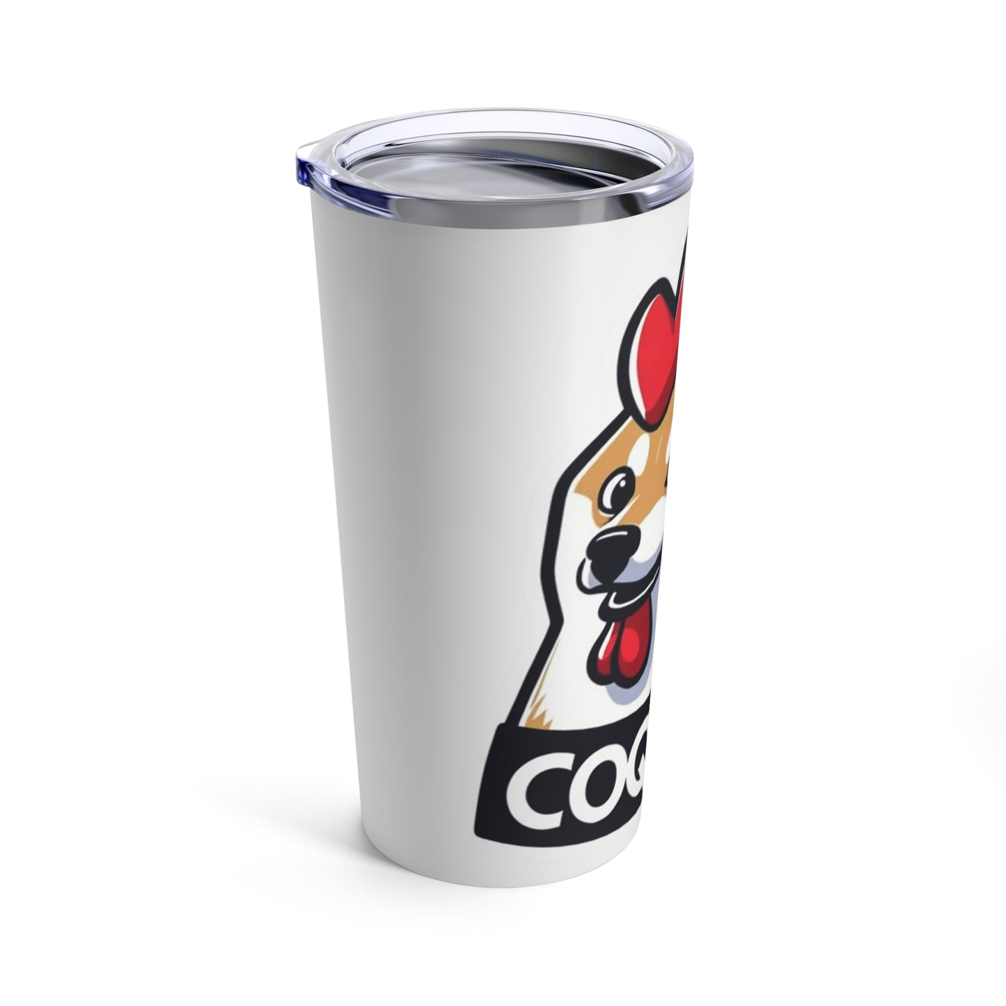 Tumbler 20oz Fan Art COQ INU by Nifty Pun on words COQ INU meme coin - Funny meme