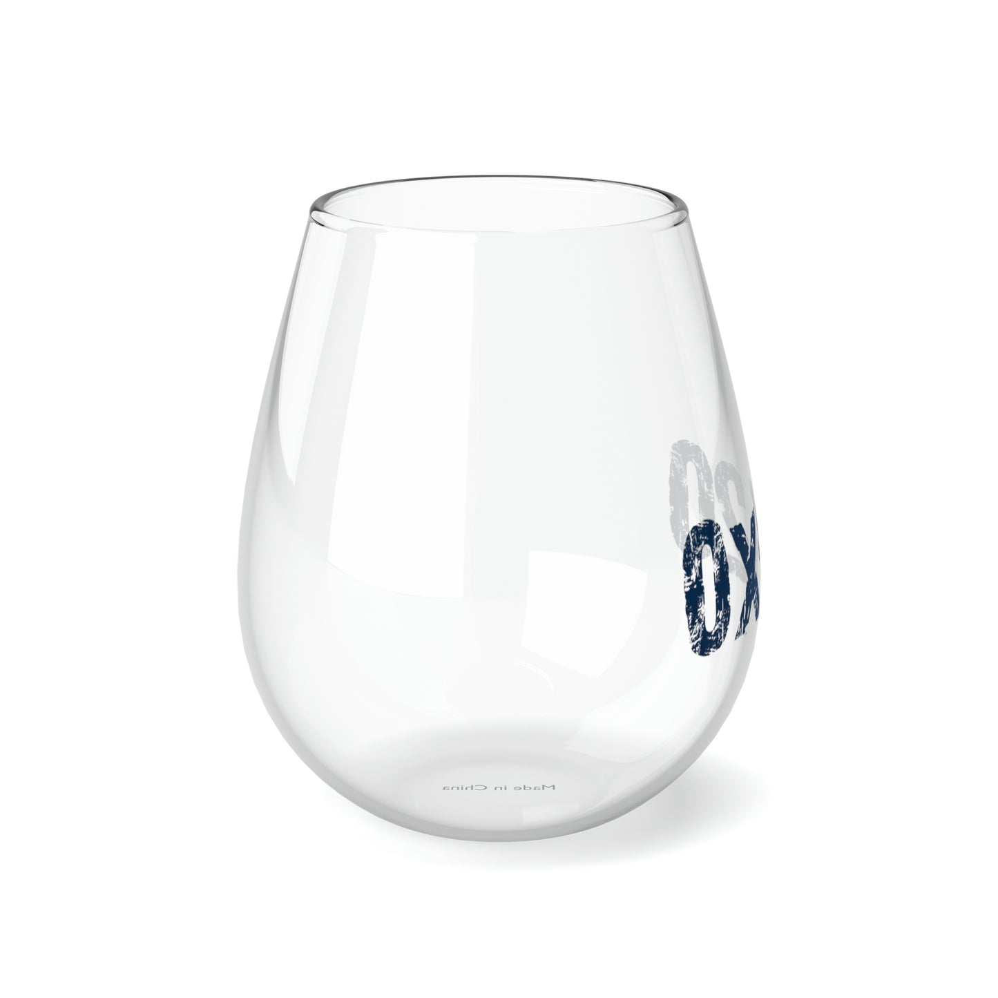 0x420 Navy COQ INU Stemless Wine Glass, 11.75oz by Nifty