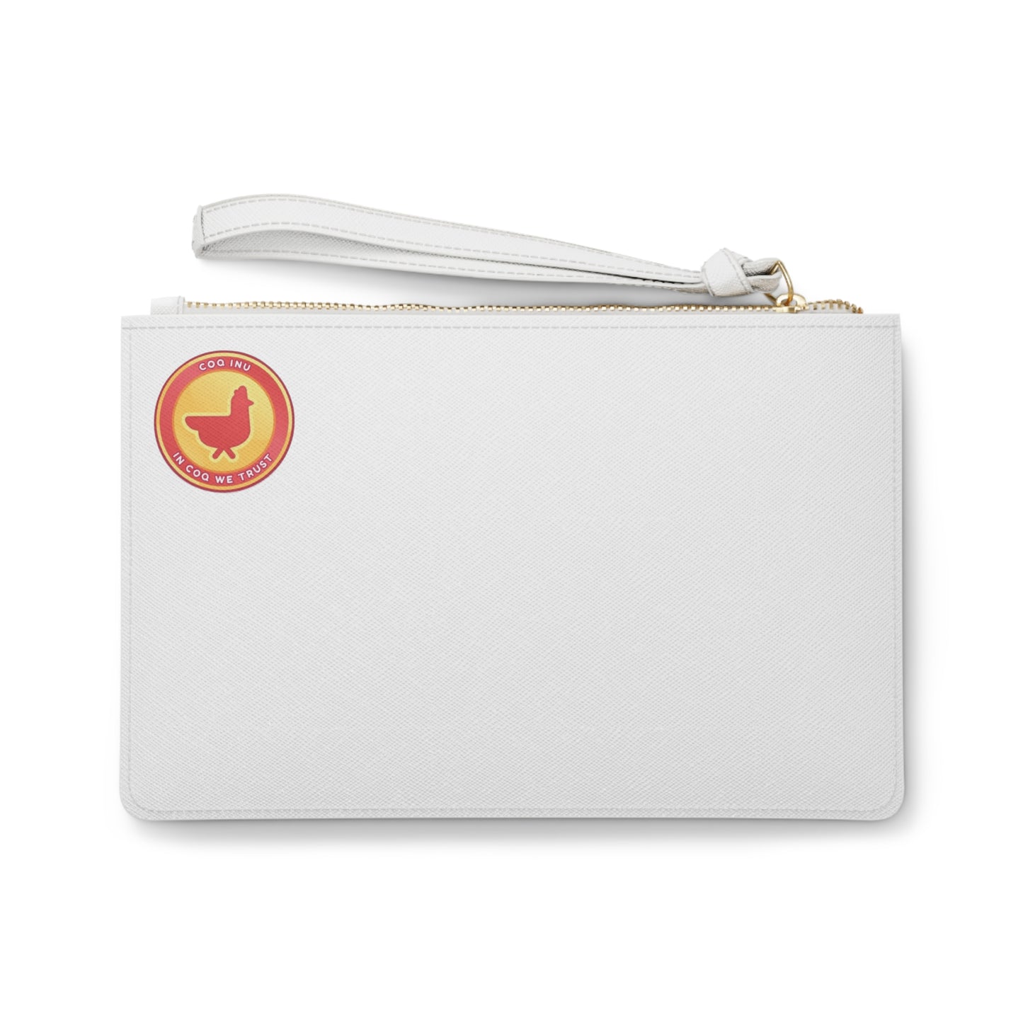 Gravy Fan Art Clutch Bag on White Bag COQ Smoking Head with COQ INU Logo (0x420 INU Shop)