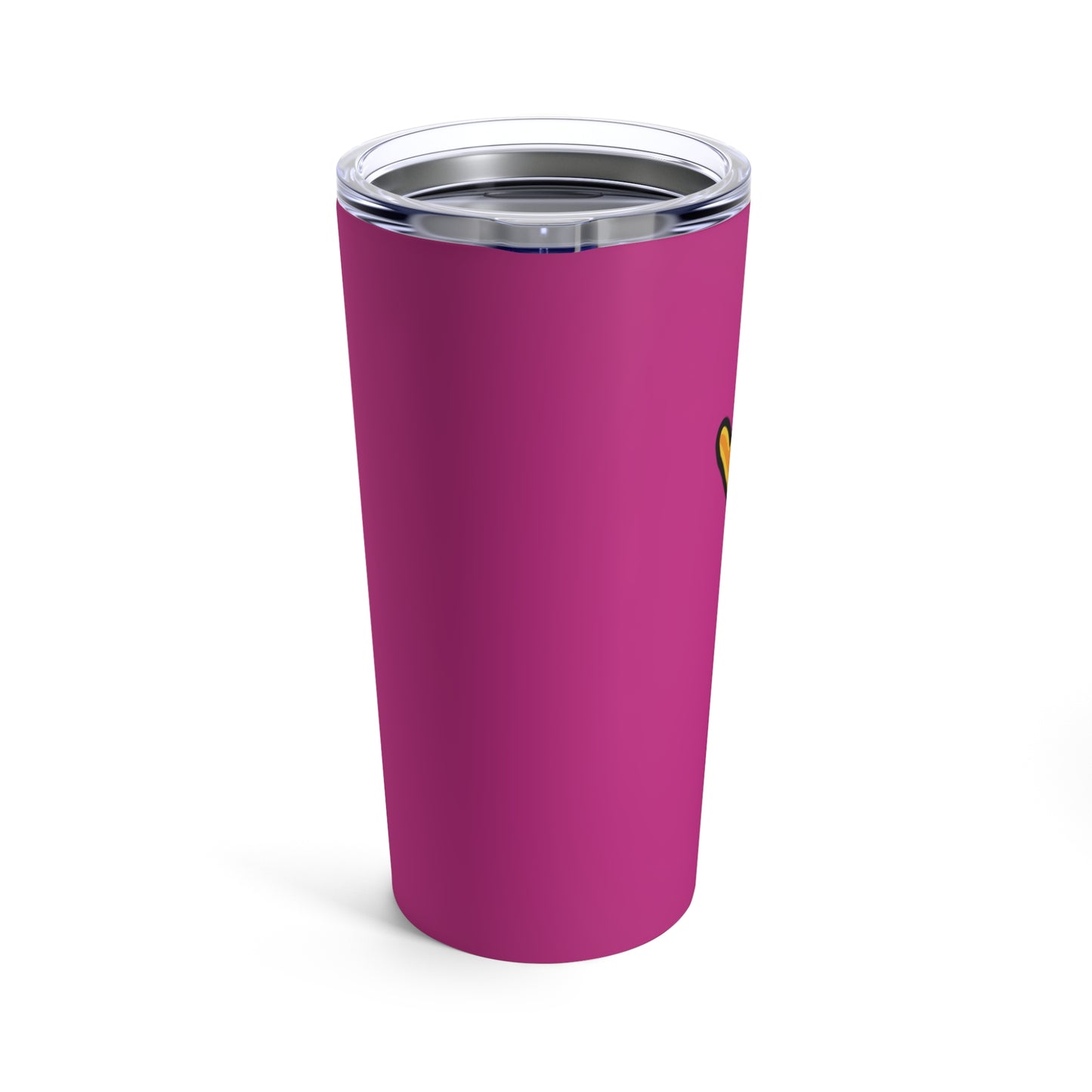 Gravy Fan Art Tumbler 20oz COQ Crown Head (0x420 Shop) on Hot Pink Background