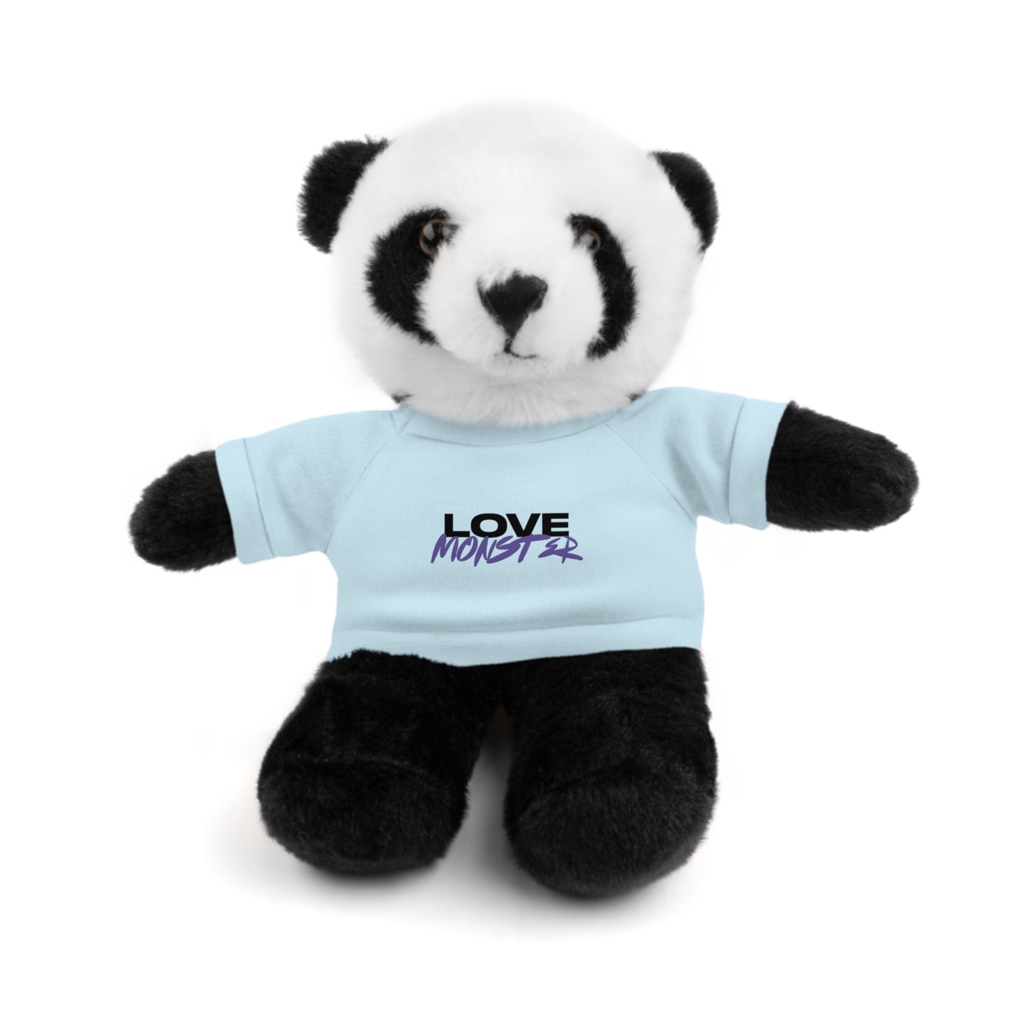 Love Monster Black & Purple Text Logo,  Stuffed Animals Teddy Bears