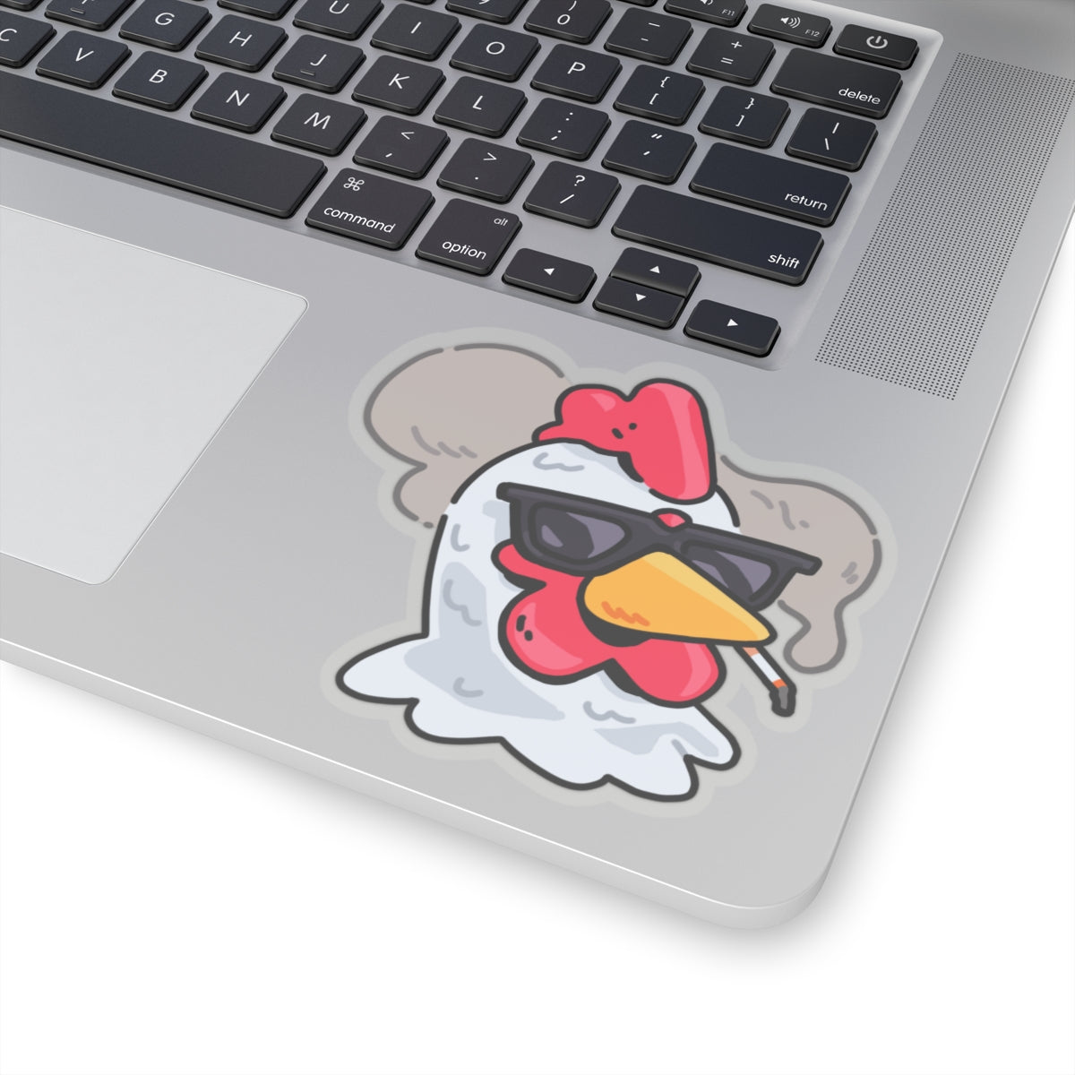 Gravy Fan Art COQ INU Smoking Head Sticker (0x420 INU Shop) White Background