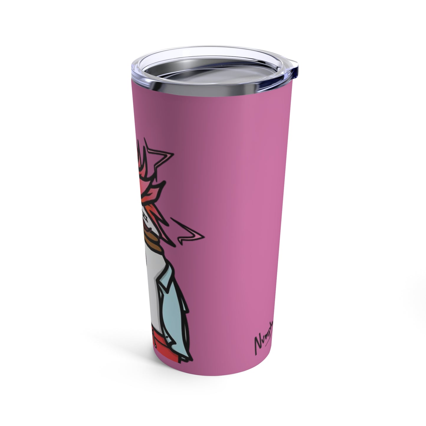 Pepe Portraits Tumbler 20oz COQ INU (0x420 Shop) on Pink Background #2720 By Numpty