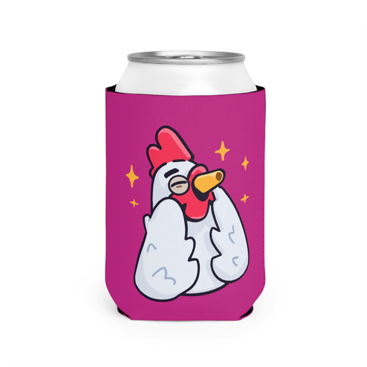 Hot Pink Can Cooler Sleeve COQ INU 0x420 #Feels Good by Gravy