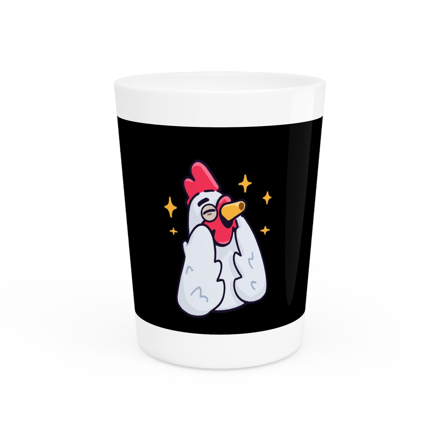 Shot Glass on Black (0x420 COQ INU Store) #Feels Good By Gravy