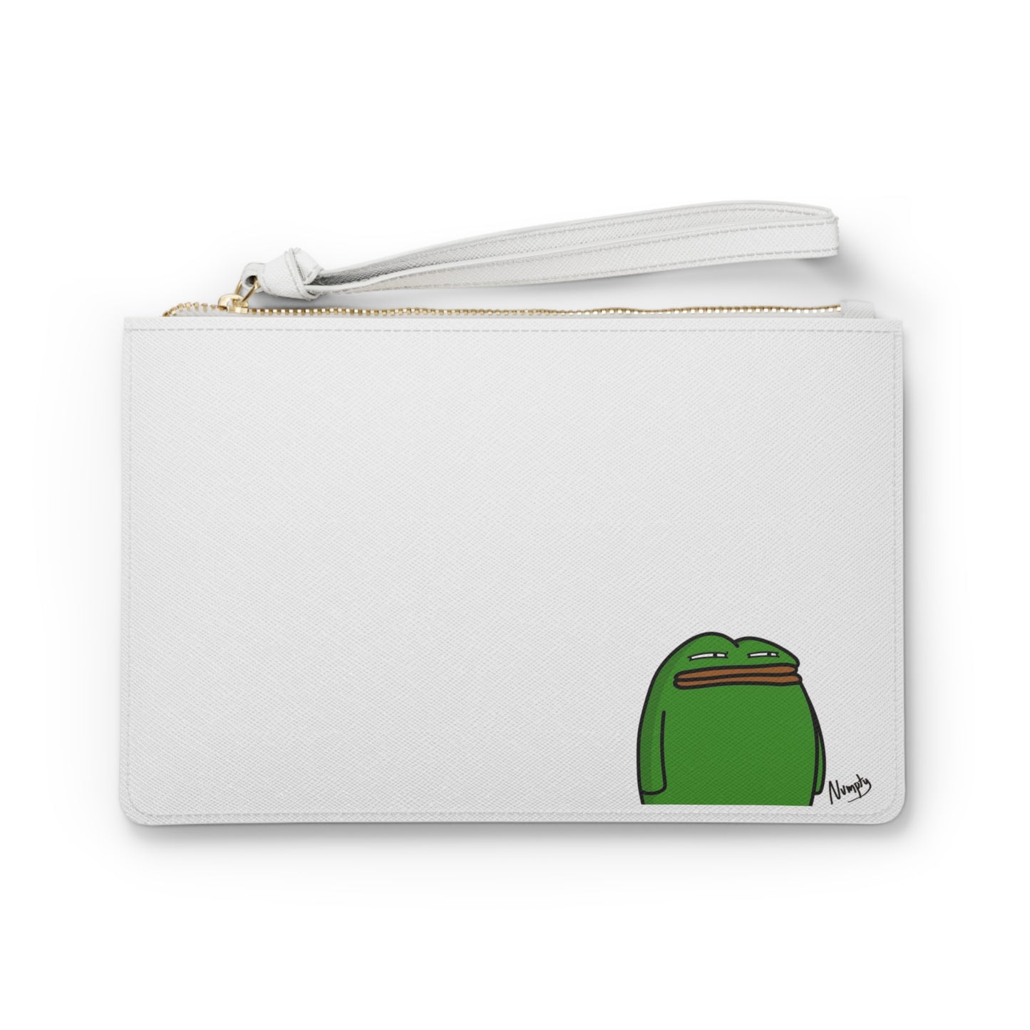 Pepe Portraits Clutch Bag on White Bag COQ INU Logo (0x420 INU Shop)  #14 by Numpty