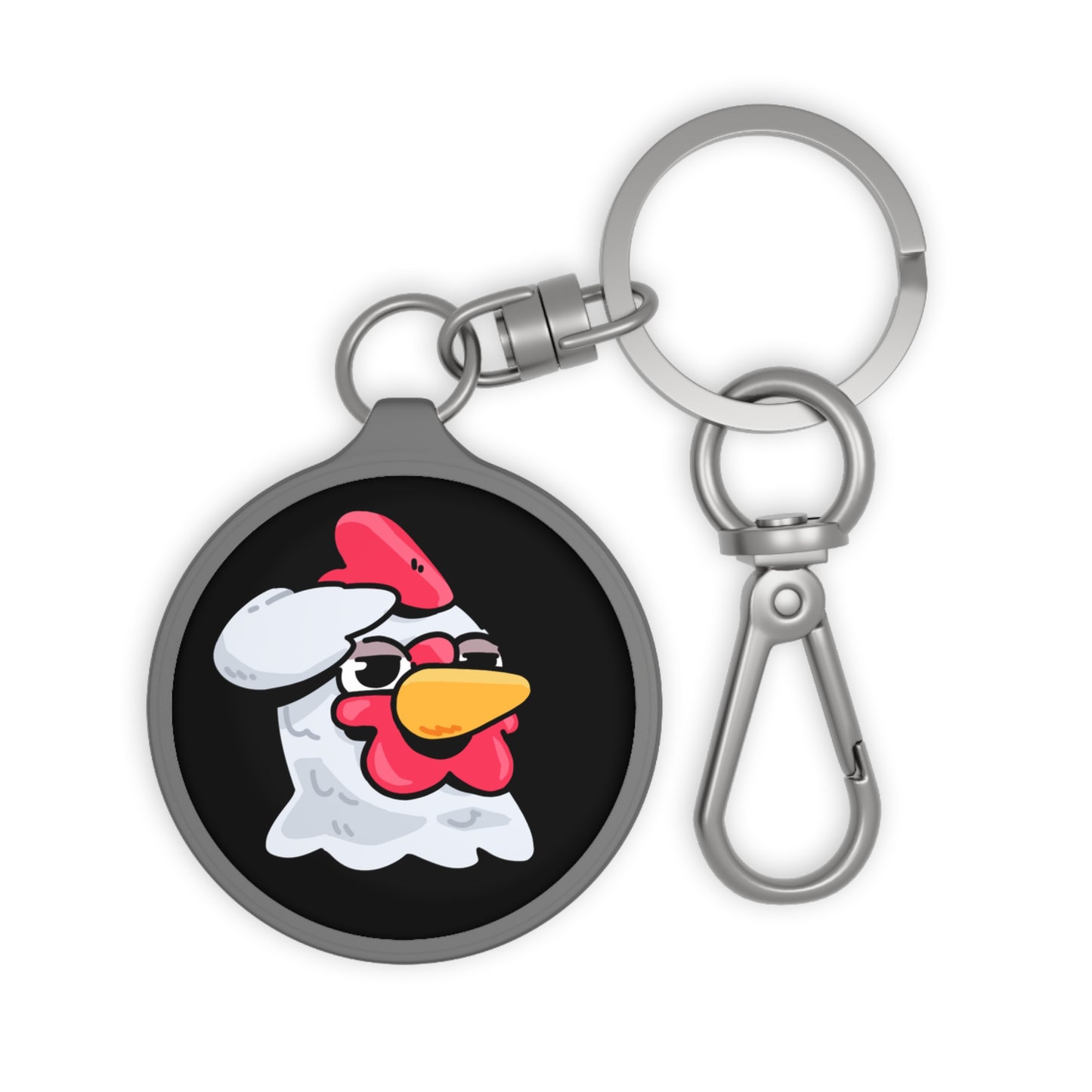 Keyring Tag COQ INU 0x420 Black back ground COQ Salute by Gravy