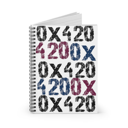 Spiral Notebook - Ruled Line COQ INU 0x420 by Nifty