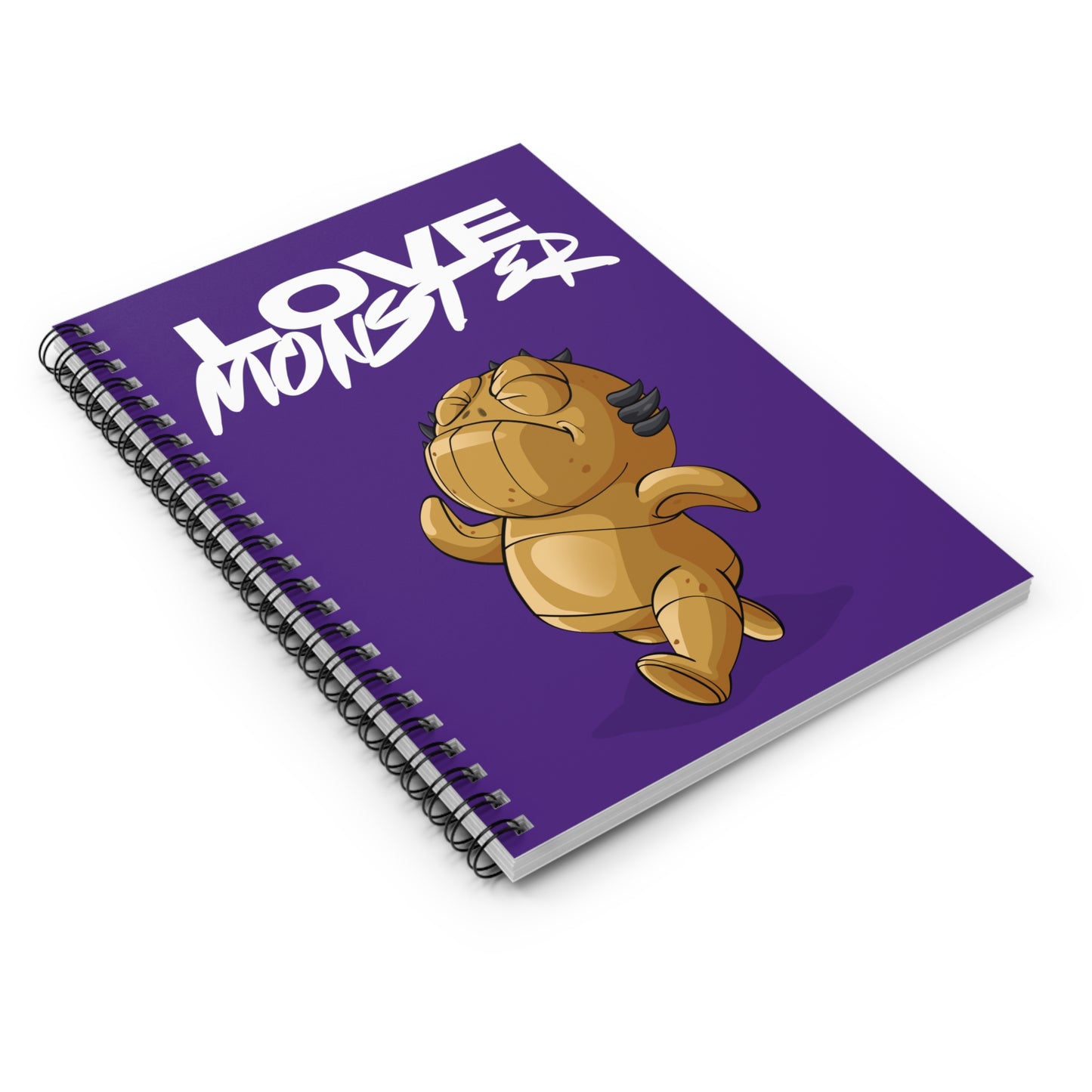 Spiral Notebook - Ruled Line Love Monster Patrick White Logo Text