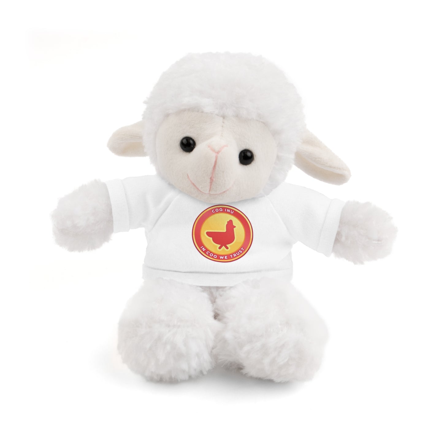 Stuffed Animals with Tee COQ INU Coin Logo print by Nifty