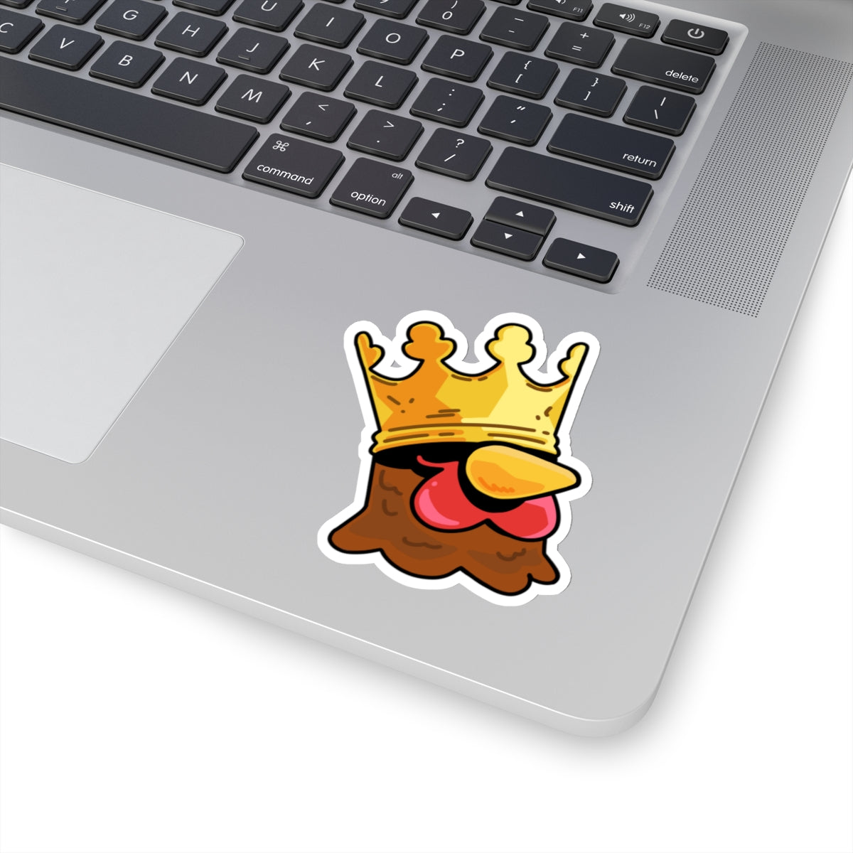 Gravy Fan Art COQ INU Crown Head Sticker (0x420 INU Shop) White Background