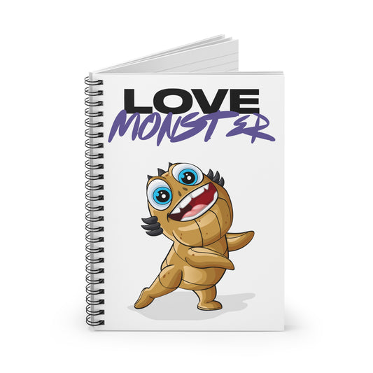 Spiral Notebook - Ruled Line Love Monster Patrick